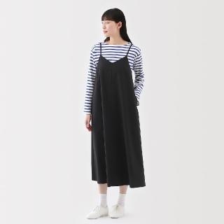 【MUJI 無印良品】女速乾平織布細肩帶洋裝(共3色)