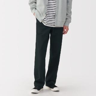 【MUJI 無印良品】男水洗綾織寬版褲(共3色)