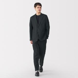 【MUJI 無印良品】男亞麻水洗錐形褲(共3色)