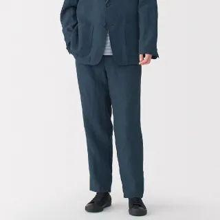 【MUJI 無印良品】男亞麻水洗錐形褲(共3色)