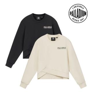 【Palladium】LOGO圓領不規則下擺衛衣-女裝-兩色任選