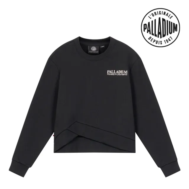 【Palladium】LOGO圓領不規則下擺衛衣-女裝-兩色任選