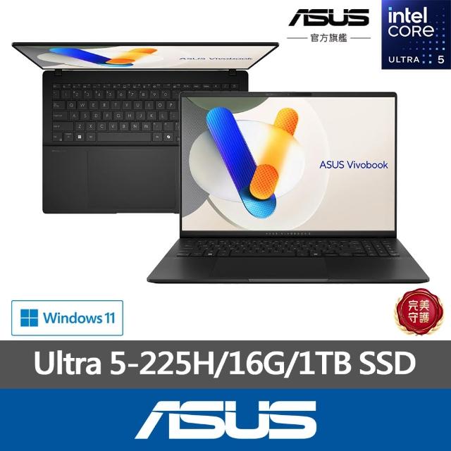 【ASUS 華碩】16吋Ultra 5輕薄AI筆電(VivoBook S S5606CA/Ultra 5-225H/16G/1TB SSD/W11/3K OLED/EVO)