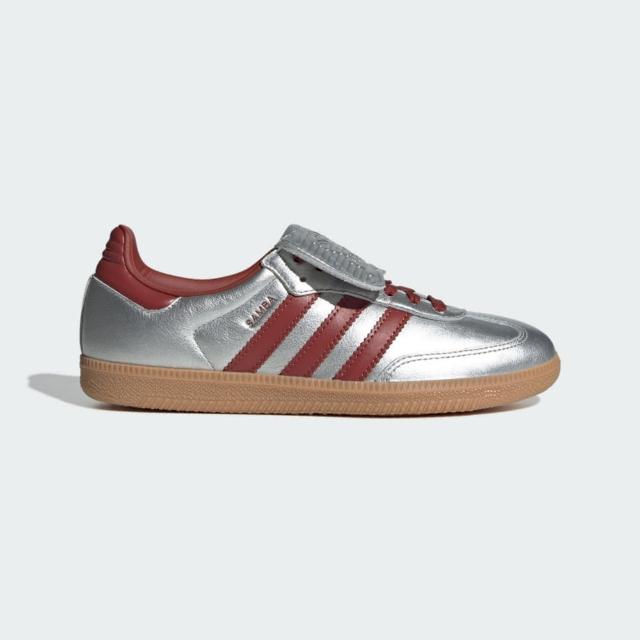 【adidas 愛迪達】Samba Lt W 女 運動休閒鞋 德訓鞋 復古 舒適 銀 紅(JH5707)