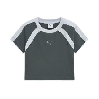 【PUMA】短袖上衣 女 短版 亞規 DARE TO 綠灰 63324983
