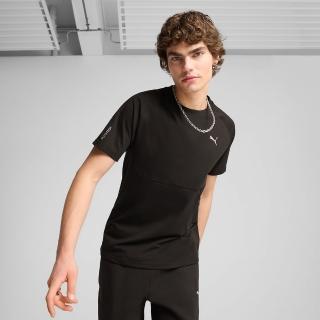 【PUMA】短袖上衣 男 歐規 TECH 黑 62967301