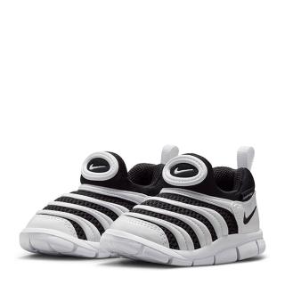 【NIKE 耐吉】DYNAMO FREE BR TD 小童 毛毛蟲鞋 童鞋 黑白 無鞋帶 休閒鞋(IB7246-100)