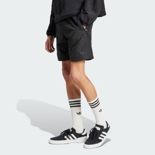 【adidas 愛迪達】短褲 男 運動褲 三葉草 國際碼 2000 SHORTS 黑 JC6222