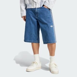 【adidas 愛迪達】短褲 男 休閒褲 牛仔 三葉草 FIREBIRD SHORT 藍 JC6235