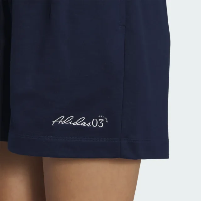 【adidas 愛迪達】短褲 女 運動褲 亞規 VER KN SHORTS 藍 JZ5847(L5053)
