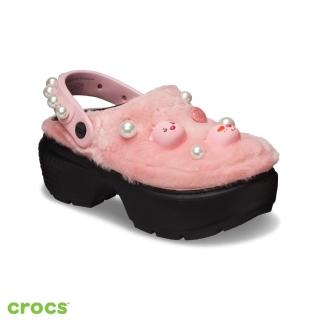 【Crocs】中性鞋 Loopy 露比聯名 厚底克駱格 Stomp 雪屋洞洞鞋(210523-90H)