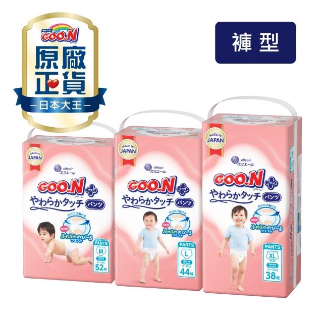 【GOO.N】日本大王境內版柔觸肌 褲型紙尿褲M-XL(跳跳褲)