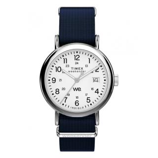 【TIMEX】天美時 週末系列 37毫米 休閒風格 帆布錶帶腕錶 白x黑 TXTW2Y09000