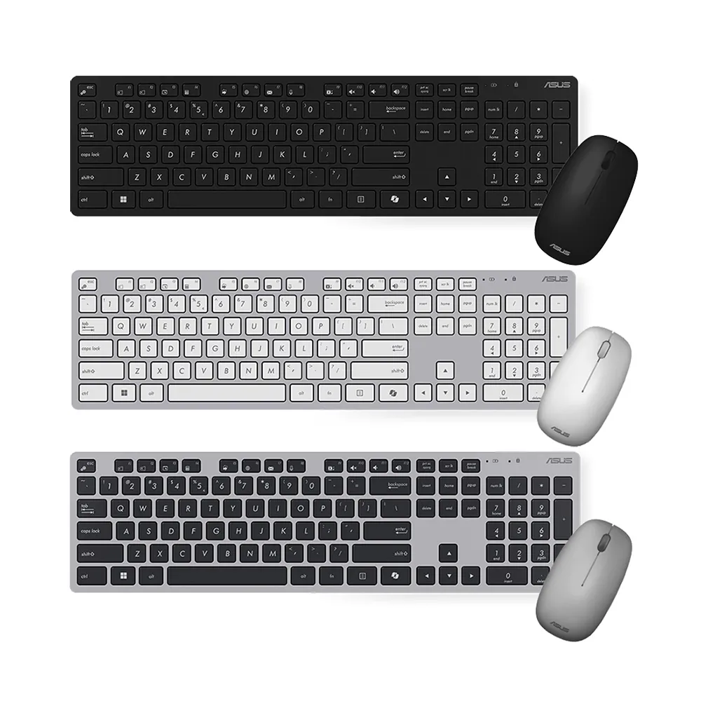 【ASUS 華碩】W5000 無線鍵盤滑鼠組 Copilot鍵