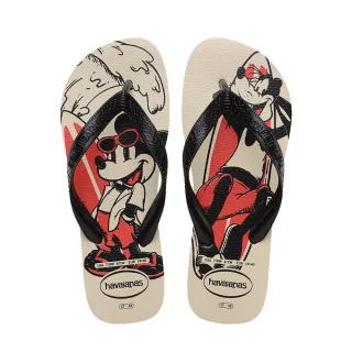 【havaianas 哈瓦仕】拖鞋 男鞋 女鞋 夾腳拖 迪士尼 米奇 高飛 Top Disney 黑 4139412-0121U(哈瓦士)