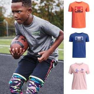 【UNDER ARMOUR】UA官方直營 童裝 男童 女童 LOGO 短袖T-Shirt 運動短袖T恤(多款任選)