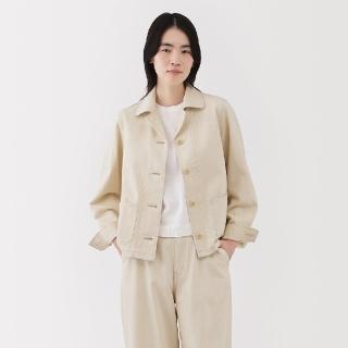 【MUJI 無印良品】女吉貝木棉混外套/原色