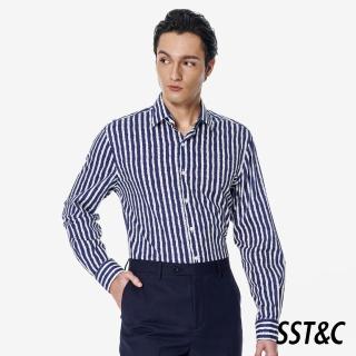【SST&C】海軍直條標準版長袖襯衫00062502028(新品上市)