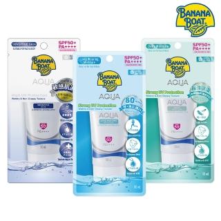 【Banana Boat 香蕉船】淨護系列AQUA 保濕防曬凝乳50ml(水感清爽/極致持久/呵護敏感)