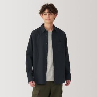 【MUJI 無印良品】男水洗平織布長袖襯衫(共7色)