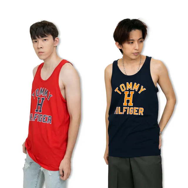 【Tommy Hilfiger】設計款 背心 湯米 無袖 男生上衣  大尺碼  細肩  純棉 保證正品(背心9806DB5)