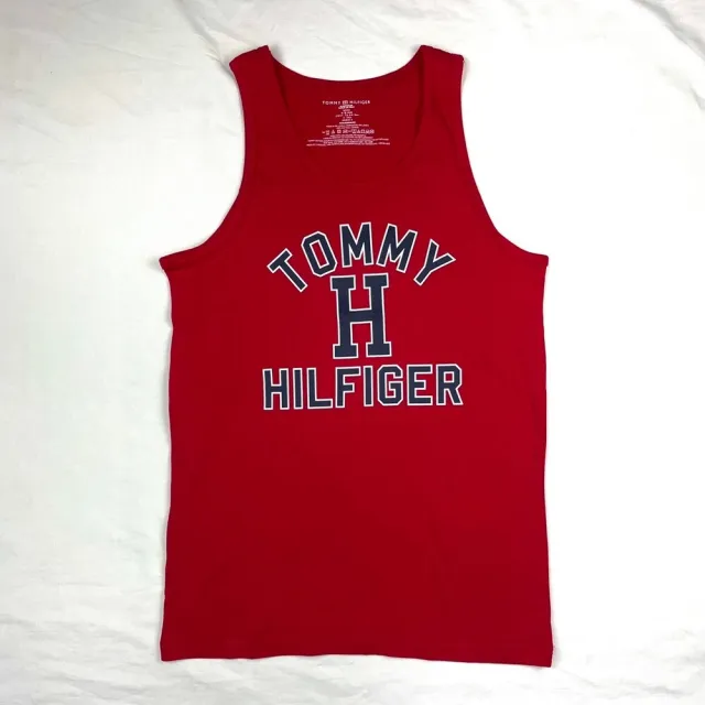 【Tommy Hilfiger】設計款 背心 湯米 無袖 男生上衣  大尺碼  細肩  純棉 保證正品(背心9806DB5)