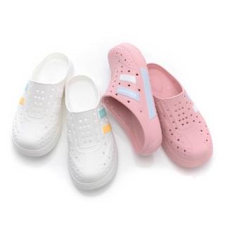 【PLAYBOY】PLAYBOY 輕盈plus 透氣懶人休閒鞋 防水洞洞鞋