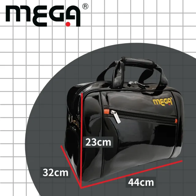 【MEGA GOLF】亮面高爾夫衣物袋A0286 獨立鞋層(旅行提袋 旅行包 衣物袋 運動包)