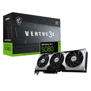 【MSI 微星】GeForce RTX 5080 16G VENTUS 3X OC 顯示卡