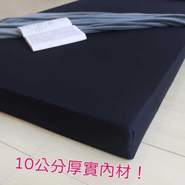 【BEARBED 熊棉】樂活吸濕排汗記憶床墊厚度10cm 單人加大3.5尺(\原“LOHAS樂活家居”/折疊床/可收納/舒適)
