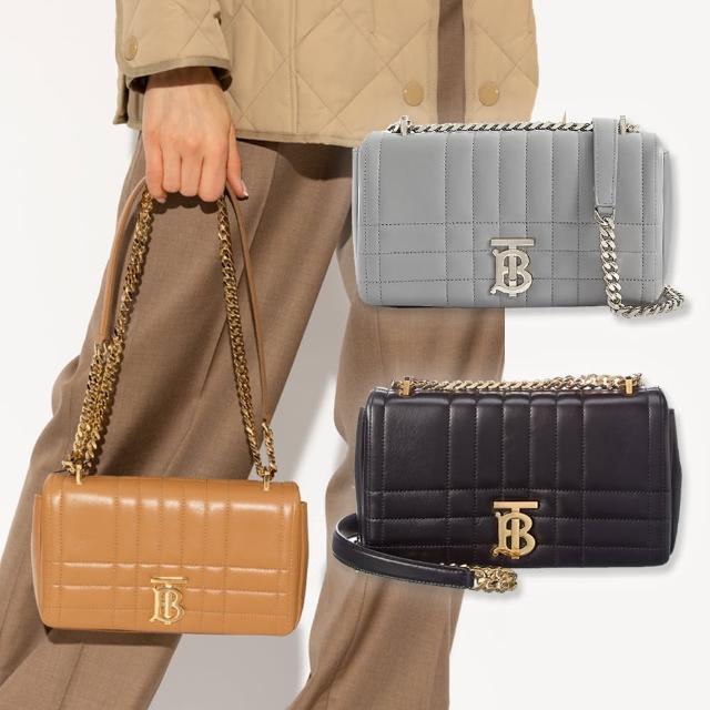 【BURBERRY 巴寶莉】新款Lola 絎縫翻蓋肩背/斜背包(多色可選)