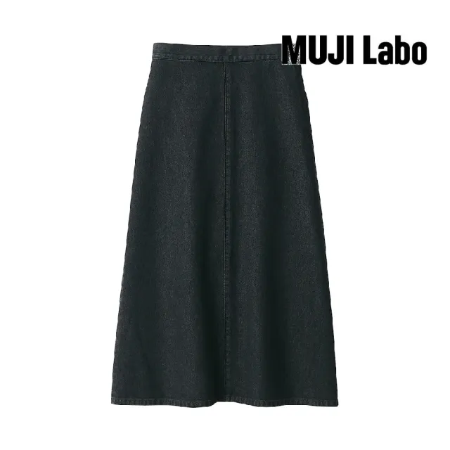 【MUJI 無印良品】MUJI Labo女和紙混丹寧裙