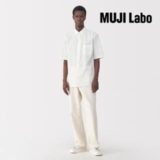 【MUJI 無印良品】MUJI Labo男平織布暗門襟短袖襯衫(共4色)