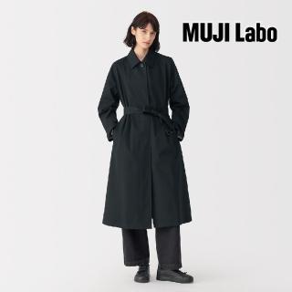 【MUJI 無印良品】MUJI Labo女高密度棉單排扣大衣(共3色)