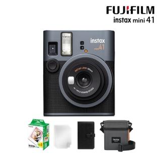 【FUJIFILM 富士】instax mini 41 拍立得相機 原廠公司貨(原廠相機包20張底片超值組合)