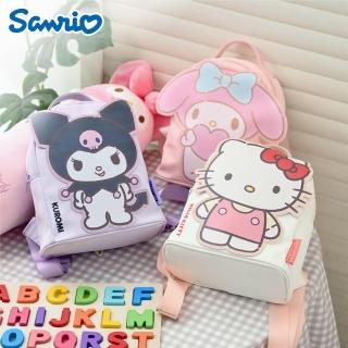 【SANRIO 三麗鷗】酷洛米美樂蒂凱蒂貓立體卡通兒童後揹包 雙肩包外出包(Hello Kitty)