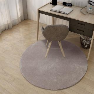 【範登伯格】比利時厚磅抗壓素面圓形地毯-41駝灰(100cm)