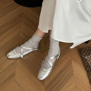 【WYPEX】法式平底真皮涼鞋女鞋 瑪莉珍鞋