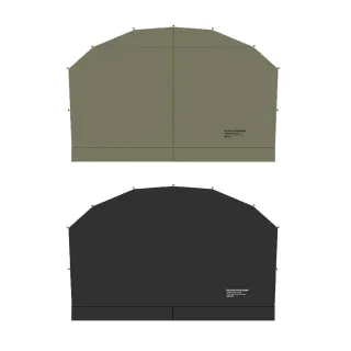 【ShineTrip山趣】05系列 穹頂天幕拉鍊圍布 2片裝 兩色(悠遊戶外)