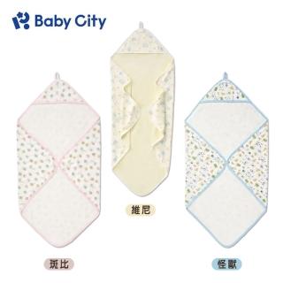 【Baby City 娃娃城】造型連帽沐浴包巾(游泳浴巾 包頭巾 吸水毛巾)
