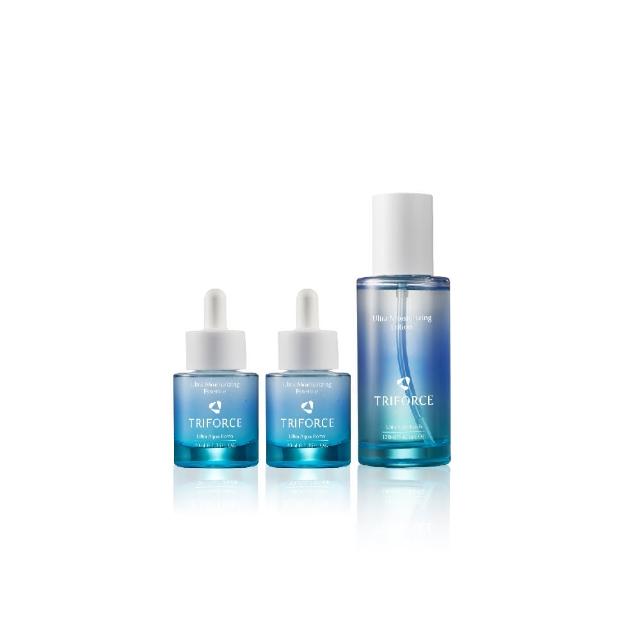 【TRIFORCE翠芙思】海洋保濕強化組(修復精華液/前導水/精華乳/保濕/潤澤/鎖水/穩定膚況/快速修復)