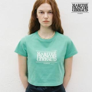 【MARITHE FRANCOIS GIRBAUD】官方旗艦 女版 經典LOGO短版T恤 MFG 短袖上衣 女短袖 女T恤 Tee(綠色)