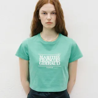 【MARITHE FRANCOIS GIRBAUD】官方旗艦 女版 經典LOGO短版T恤 MFG 短袖上衣 女短袖 女T恤 Tee(綠色)