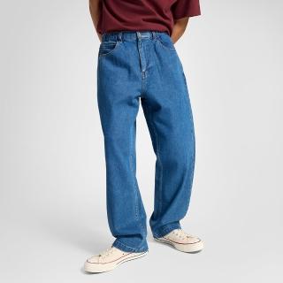 【CONVERSE】OPEN HEM BAGGY DENIM PANT 長褲 男褲 牛仔藍(10027289-A01)