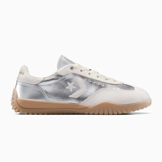 【CONVERSE】RUN STAR TRAINER OX 低筒 流星復古運動鞋 休閒鞋 男鞋 女鞋 米 銀色(A15189C)