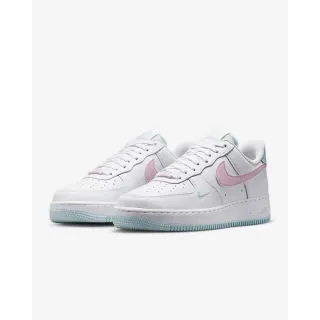 【NIKE 耐吉】運動鞋 休閒鞋 女鞋 W AIR FORCE 1 07 白色 粉 AF1(IH0640161)