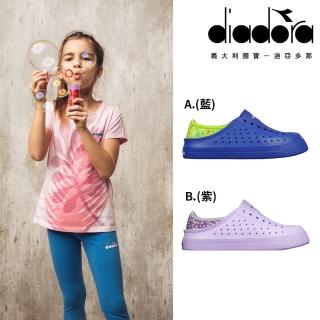 【DIADORA】童鞋 中童 洞洞鞋 拖鞋 休閒鞋 輕量 透氣 防水鞋(DA11260/DA11261)