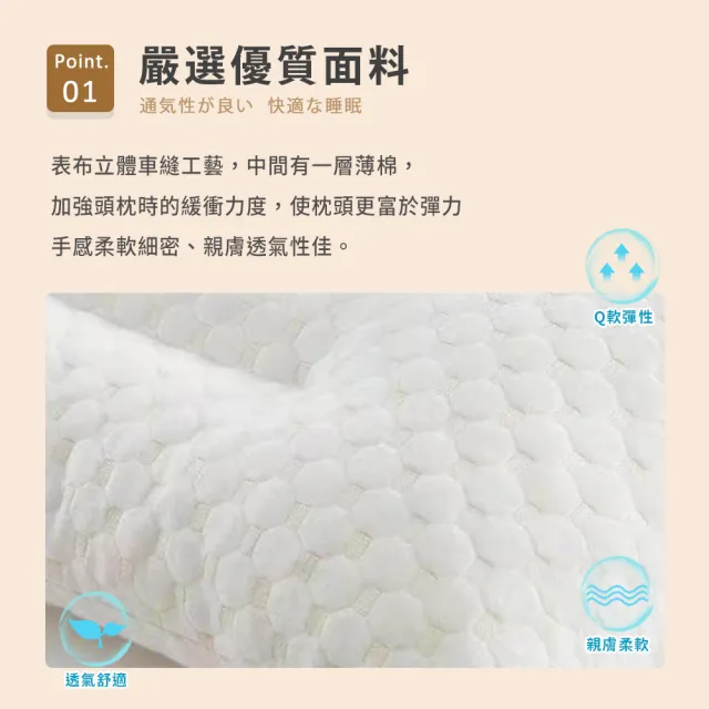 【BELLE VIE】智能塑型 100%天然碎乳膠枕(9cm/1入)