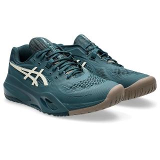 【asics 亞瑟士】網球鞋 男鞋 運動鞋 緩震 寬楦 GEL-RESOLUTION X 2E 綠 1041A487-300