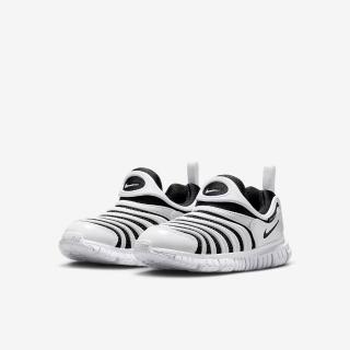 【NIKE 耐吉】運動鞋 童鞋 中小童 毛毛蟲鞋 套腳式 NIKE DYNAMO FREE BR PS 白黑 IB7245-100